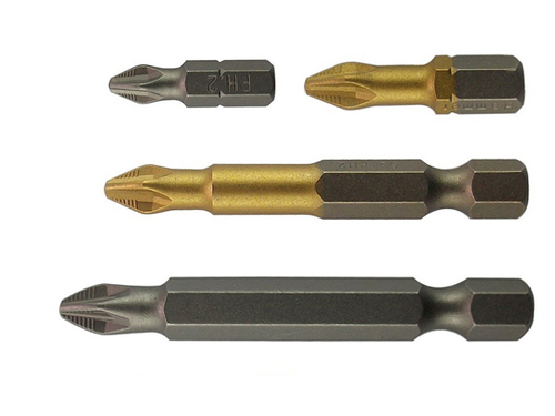 Rib Screw driver bits,TiN screw bits