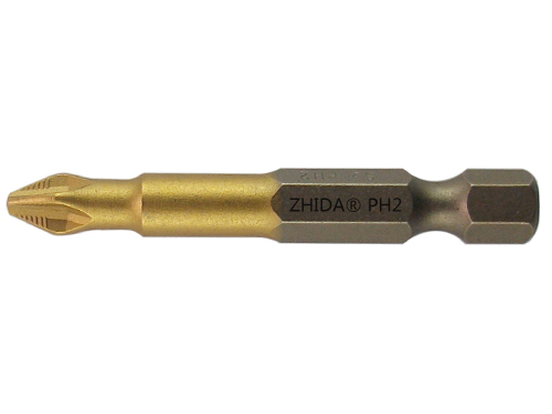 Tin Rib Screw power bit PH2